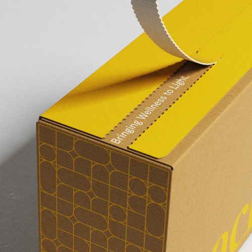 Custom Brown Kraft Corrugated Cardboard Tear Strip Shipping Subscription Gift Mailer Boxes for Biodegradable Packaging